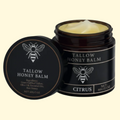 "Citrus tallow and honey balm in amber jar — natural grass-fed tallow skincare by Honey & Tallow"