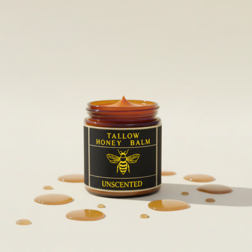 Unscented jar with all letters bright